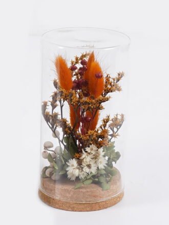 Dried Flowers 8.5*8.5*15cm Dried flower in glass GS-56625054-RST 2025Oct 3,000+ sqm showroom with thousands of artificial flowers, plants & trees ready for global sourcing.