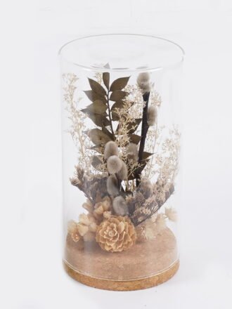 Dried Flowers 3*3*10cm Dried flower in glass GS-56625056-RST 2025Oct 3,000+ sqm showroom with thousands of artificial flowers, plants & trees ready for global sourcing.