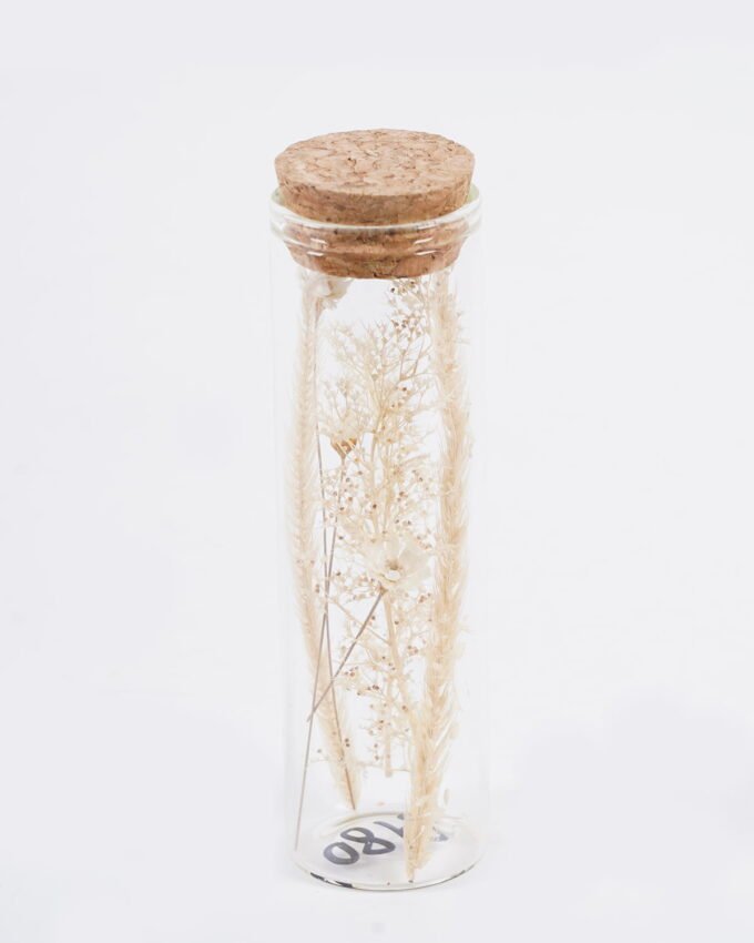 Dried Flowers 3*3*10cm Dried flower in glass GS-56625061-RST 2025Oct YeahFlower is one of Chinese leading OEM manufacturers and exporters , supplying the silk flowers, wholesale artificial trees