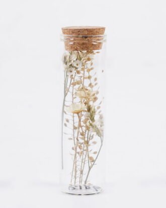 Dried Flowers 3*3*10cm Dried flower in glass GS-56625067-RST 2025Oct YeahFlower is one of Chinese leading OEM manufacturers and exporters , supplying the silk flowers, wholesale artificial trees