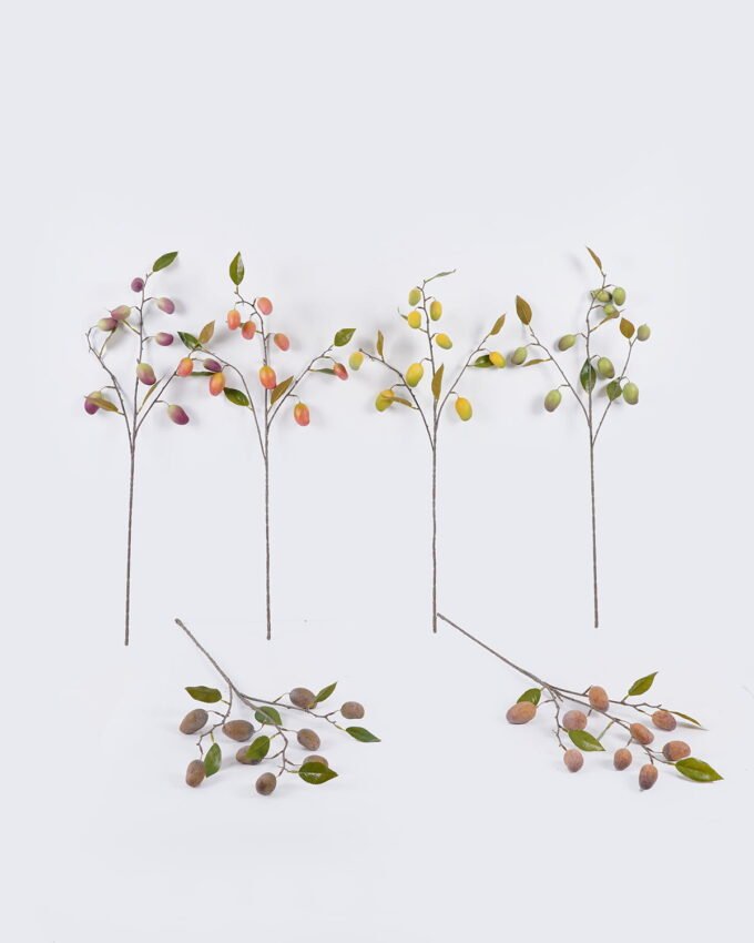 Artificial Branch fruit 20*20*85cm  Mango  *9  single stem GS-77625012 2026Feb YeahFlower is one of Chinese leading OEM manufacturers and exporters , supplying the silk flowers, wholesale artificial trees
