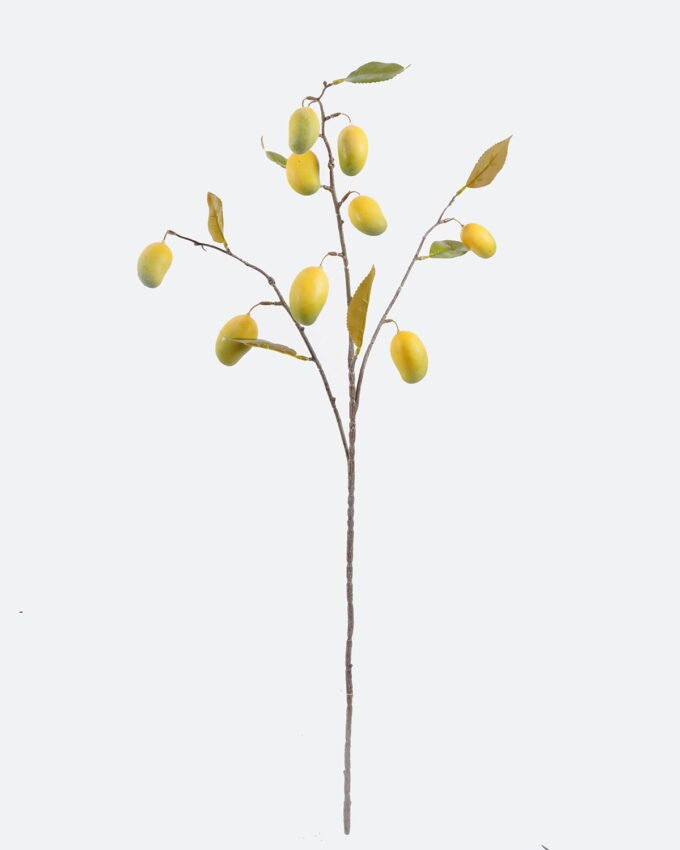 Artificial Branch fruit 20*20*85cm  Mango  *9  single stem GS-77625012 2026Feb YeahFlower is one of Chinese leading OEM manufacturers and exporters , supplying the silk flowers, wholesale artificial trees