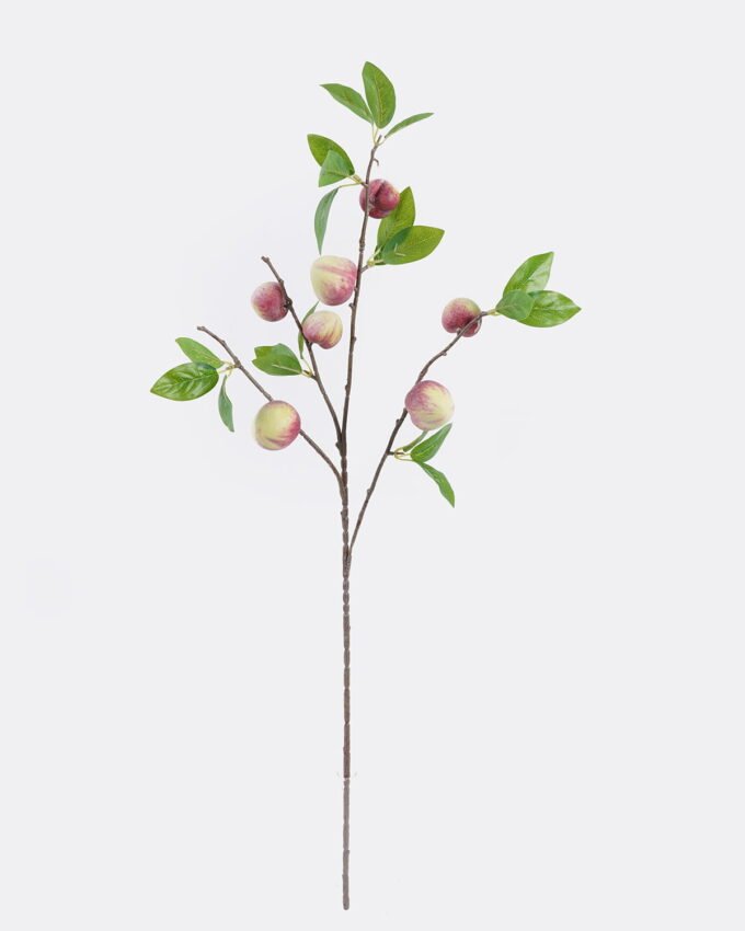 Artificial Branch fruit Prunus persica 7 single stem GS-77625013_4 Artificial Branch fruit 18*18*82cm Prunus persica *7 single stem GS-77625013 2026Feb YeahFlower is one of Chinese leading OEM manufacturers and exporters , supplying the silk flowers, wholesale artificial trees