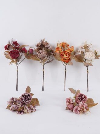 Artificial Flower 22*22*46cm Chinese Rose *2 bundle GS-58825037-O1 2025Dec 3,000+ sqm showroom with thousands of artificial flowers, plants & trees ready for global sourcing.