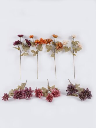 Artificial Flower 22*22*65cm Chrysanthemum *3 single stem GS-64425003-Y1 2025Dec 3,000+ sqm showroom with thousands of artificial flowers, plants & trees ready for global sourcing.