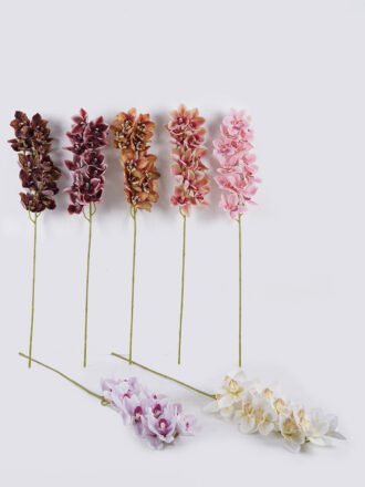 Artificial Flower 16*102cm Cymbidium *13 single stem GS-71625011-P2 2026Jan 3,000+ sqm showroom with thousands of artificial flowers, plants & trees ready for global sourcing.