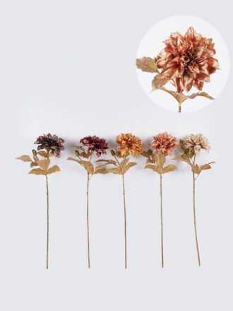 Artificial Flower 18*18*68cm Dahlia *2 single stem GS-58825014-R2 2025Dec 3,000+ sqm showroom with thousands of artificial flowers, plants & trees ready for global sourcing.