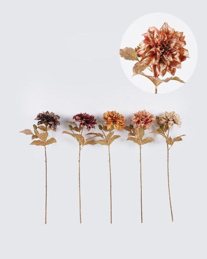 Artificial Flower 18*18*68cm Dahlia *2 single stem GS-58825014 2025Dec YeahFlower is one of Chinese leading OEM manufacturers and exporters , supplying the silk flowers, wholesale artificial trees