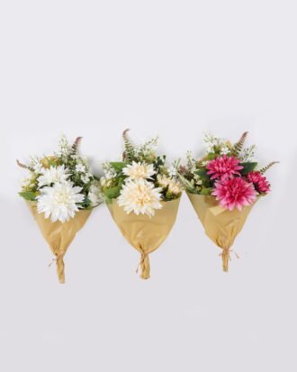 Artificial Flower 28*28*50cm Dahlia *8 bundle GS-38025004 2025Nov YeahFlower is one of Chinese leading OEM manufacturers and exporters , supplying the silk flowers, wholesale artificial trees