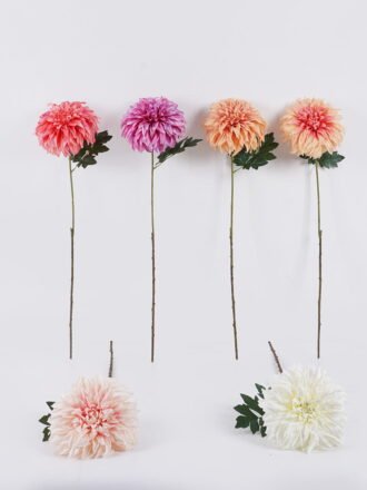 Artificial Flower 19*17*73cm Dahlia single stem GS-76825008-P1 2026Feb 3,000+ sqm showroom with thousands of artificial flowers, plants & trees ready for global sourcing.