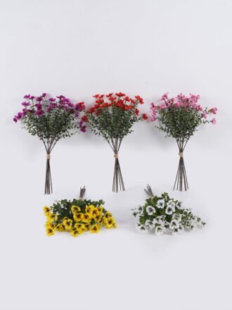 Artificial Flower 20*14*44cm  Flower *8 bundle GS-56025017-R1 2025Nov 3,000+ sqm showroom with thousands of artificial flowers, plants & trees ready for global sourcing.