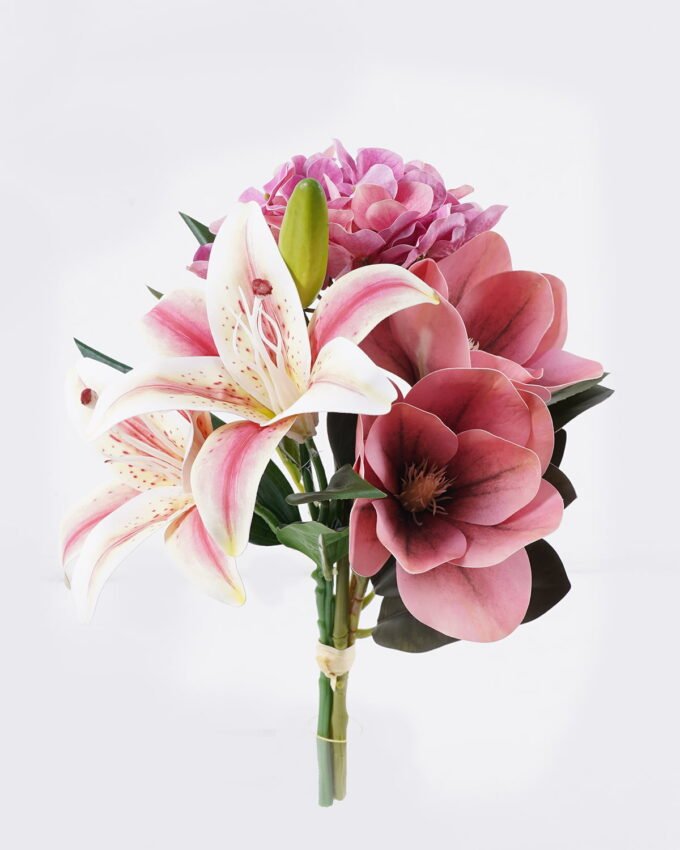 Artificial Flower 20*20*37cm Hydrangea Lily Magnolia *4 bundle GS-64925030-P2 2026Jan YeahFlower is one of Chinese leading OEM manufacturers and exporters , supplying the silk flowers, wholesale artificial trees