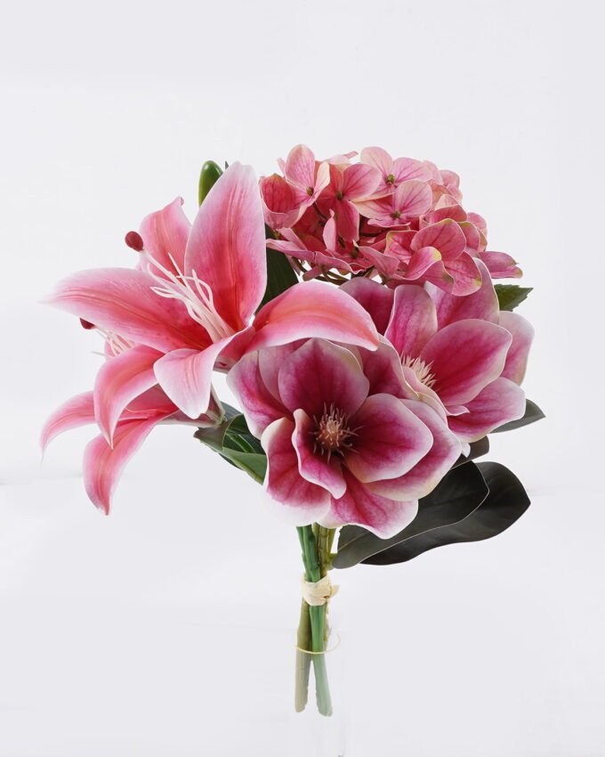 Artificial Flower Hydrangea Lily Magnolia 4 bundle GS-64925030-W1_6 Artificial Flower 20*20*37cm Hydrangea Lily Magnolia *4 bundle GS-64925030-W1 2026Jan YeahFlower is one of Chinese leading OEM manufacturers and exporters , supplying the silk flowers, wholesale artificial trees