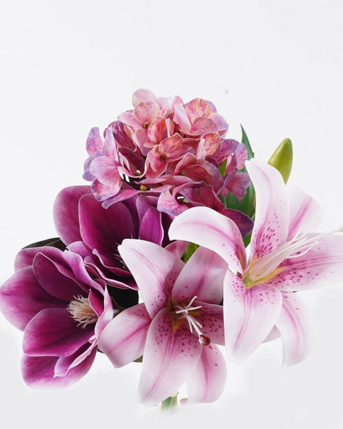 Artificial Flower 20*20*37cm Hydrangea Lily Magnolia *4 bundle GS-64925030-Z1 2026Jan YeahFlower is one of Chinese leading OEM manufacturers and exporters , supplying the silk flowers, wholesale artificial trees