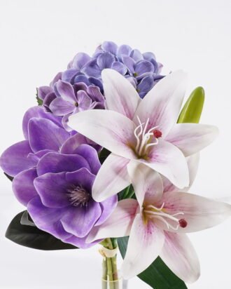 Artificial Flower 20*20*37cm Hydrangea Lily Magnolia *4 bundle GS-64925030-Z2 2026Jan YeahFlower is one of Chinese leading OEM manufacturers and exporters , supplying the silk flowers, wholesale artificial trees