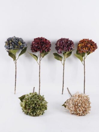 Artificial Flower 20*17*55cm Hydrangea single stem GS-62425008-C1 2025Dec 3,000+ sqm showroom with thousands of artificial flowers, plants & trees ready for global sourcing.