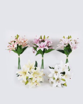 Artificial Flower 27*27*37cm Lily *3 bundle GS-64925029-W1 2026Jan YeahFlower is one of Chinese leading OEM manufacturers and exporters , supplying the silk flowers, wholesale artificial trees