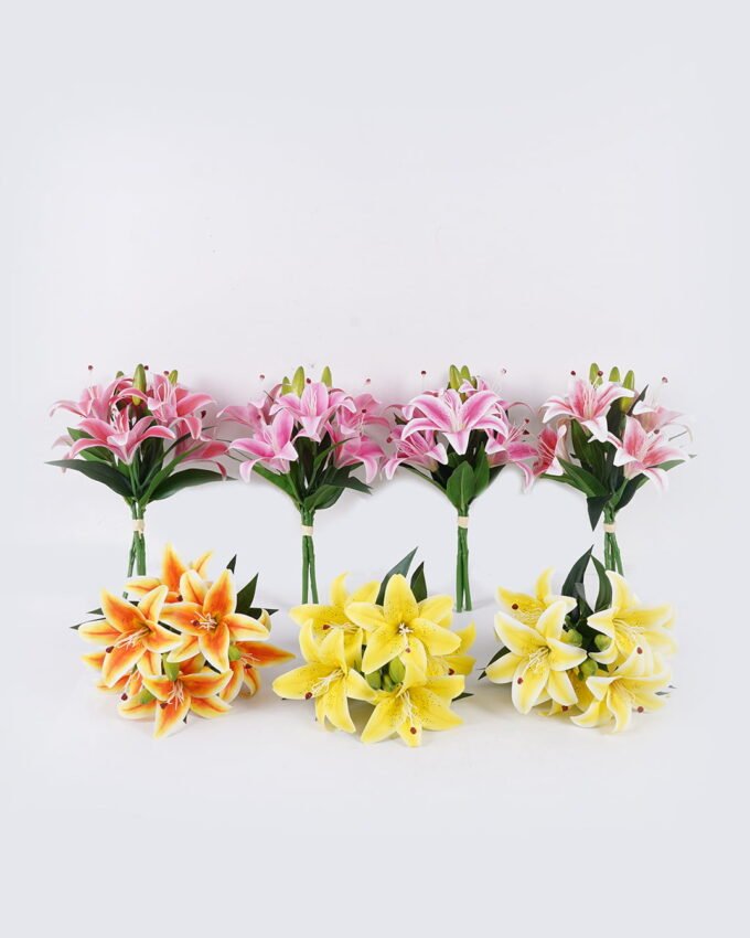 Artificial Flower 27*27*37cm Lily *3 bundle GS-64925029 2026Jan YeahFlower is one of Chinese leading OEM manufacturers and exporters , supplying the silk flowers, wholesale artificial trees