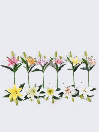 Artificial Flower 25*25*80cm Clematis florida *3 single stem GS-64925011-W2 2026Jan 3,000+ sqm showroom with thousands of artificial flowers, plants & trees ready for global sourcing.