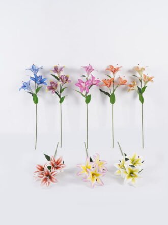 Artificial Flower 14*14*67cm  Lily single stem GS-64925028-R1 2026Jan 3,000+ sqm showroom with thousands of artificial flowers, plants & trees ready for global sourcing.