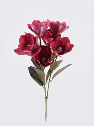Artificial Flower 23*23*54cm Magnolia *3 bush GS-64925032-P1 2026Jan 3,000+ sqm showroom with thousands of artificial flowers, plants & trees ready for global sourcing.