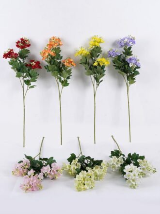 Artificial Flower 20*20*72cm Malus spectabilis  *3 single stem GS-63925007-R1 2025Dec 3,000+ sqm showroom with thousands of artificial flowers, plants & trees ready for global sourcing.