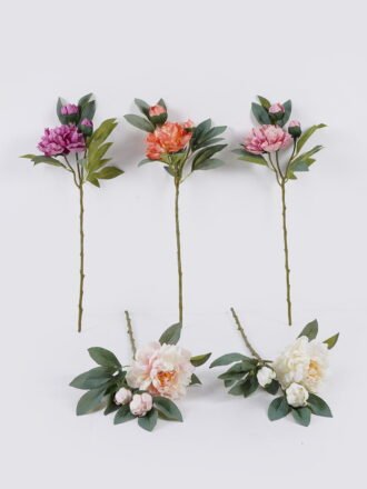 Artificial Flower 29*29*65cm Peony *3 single stem GS-71825003-O1 2026Jan 3,000+ sqm showroom with thousands of artificial flowers, plants & trees ready for global sourcing.