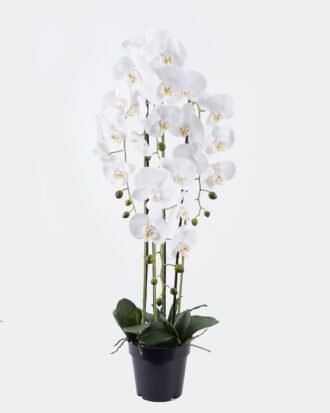 Artificial Flower 25*25*100cm Phalaenopsis *4 in PP pot GS-76325004 2026Feb YeahFlower is one of Chinese leading OEM manufacturers and exporters , supplying the silk flowers, wholesale artificial trees