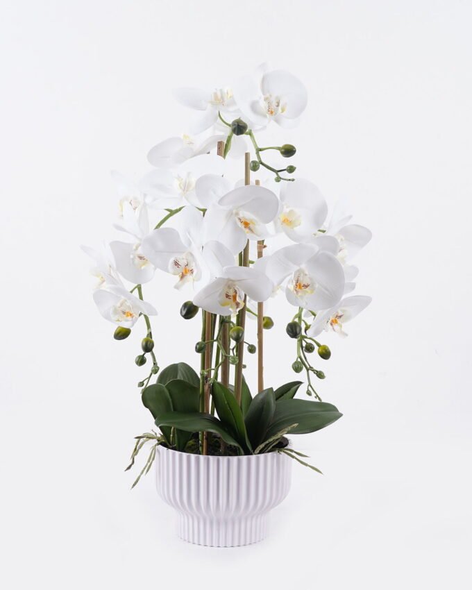 Artificial Flower 35*35*65cm Phalaenopsis *6 in PP pot GS-76325008 2026Feb YeahFlower is one of Chinese leading OEM manufacturers and exporters , supplying the silk flowers, wholesale artificial trees