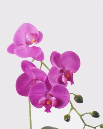 Artificial Flower 21*21*49cm Phalaenopsis *6  in PP pot GS-76325010 2026Feb YeahFlower is one of Chinese leading OEM manufacturers and exporters , supplying the silk flowers, wholesale artificial trees