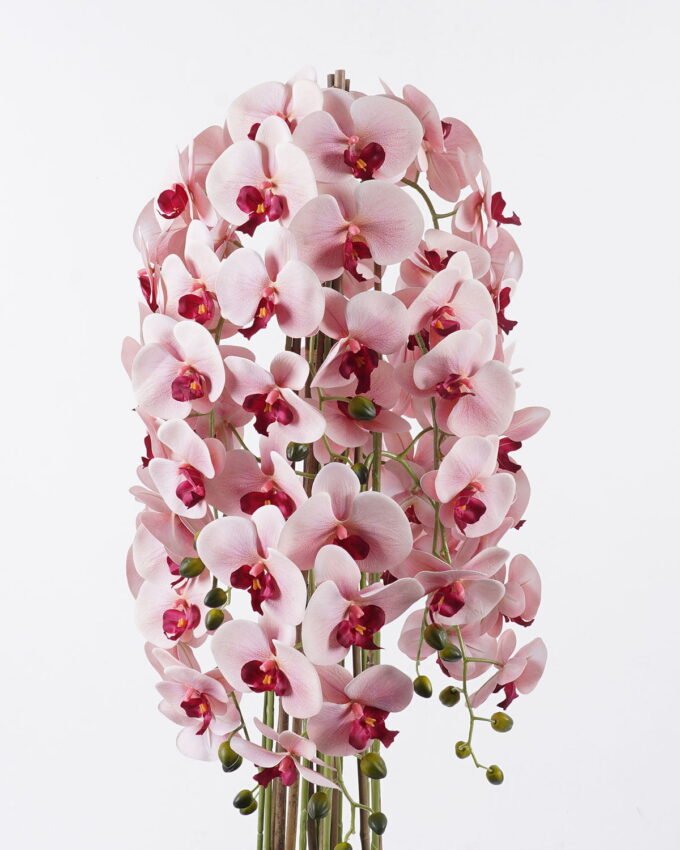 Artificial Flower 33*33*110cm Phalaenopsis *9 in PP pot GS-76325002 2026Feb YeahFlower is one of Chinese leading OEM manufacturers and exporters , supplying the silk flowers, wholesale artificial trees