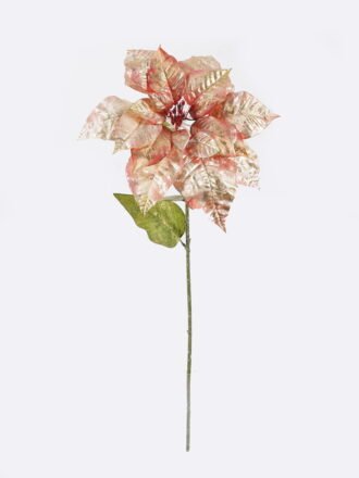 Artificial Flower 26*26*70cm Poinsettia  single stem GS-58825026-R2 2025Dec 3,000+ sqm showroom with thousands of artificial flowers, plants & trees ready for global sourcing.