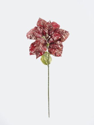 Artificial Flower 23*23*46cm Poinsettia single stem GS-58825027 2025Dec 3,000+ sqm showroom with thousands of artificial flowers, plants & trees ready for global sourcing.