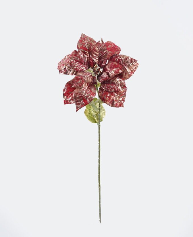 Artificial Flower 26*26*70cm Poinsettia  single stem GS-58825026-R2 2025Dec YeahFlower is one of Chinese leading OEM manufacturers and exporters , supplying the silk flowers, wholesale artificial trees