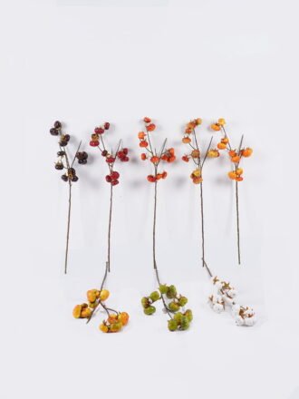 Artificial Flower 18*18*76cm Pumpkin Single Stem GS-63625023-G1 2025Dec 3,000+ sqm showroom with thousands of artificial flowers, plants & trees ready for global sourcing.