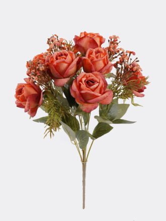 Artificial Flower 30*30*45cm Rose *12 bush GS-63925001-W1 2025Dec 3,000+ sqm showroom with thousands of artificial flowers, plants & trees ready for global sourcing.