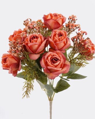 Artificial Flower 30*30*45cm Rose *12 bush GS-63925001-O1 2025Dec YeahFlower is one of Chinese leading OEM manufacturers and exporters , supplying the silk flowers, wholesale artificial trees
