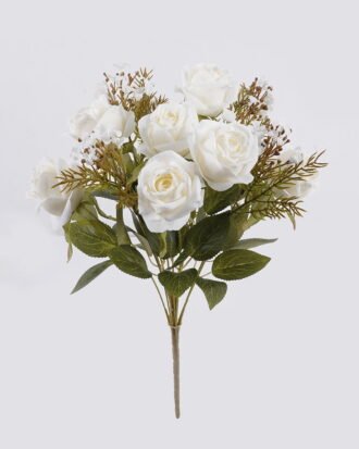 Artificial Flower 30*30*45cm Rose *12 bush GS-63925001-W1 2025Dec YeahFlower is one of Chinese leading OEM manufacturers and exporters , supplying the silk flowers, wholesale artificial trees