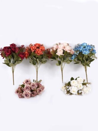 Artificial Flower 30*30*45cm Rose *12 bush GS-63925001-O1 2025Dec 3,000+ sqm showroom with thousands of artificial flowers, plants & trees ready for global sourcing.