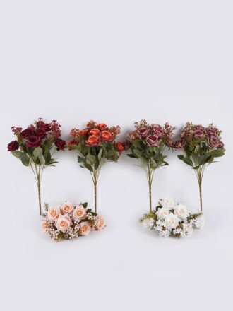 Artificial Flower 25*25*49cm Rose *12 bush GS-63925002-Z1 2025Dec 3,000+ sqm showroom with thousands of artificial flowers, plants & trees ready for global sourcing.