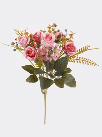 Artificial Flower 17*17*32cm Rose *5 single stem GS-68225001 2026Jan 3,000+ sqm showroom with thousands of artificial flowers, plants & trees ready for global sourcing.
