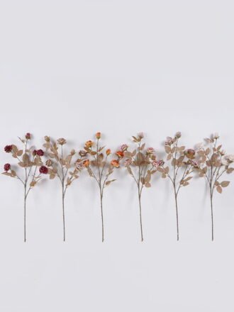 Artificial Flower 19*19*68cm Rose *6 single stem GS-58825040-O1 2025Dec 3,000+ sqm showroom with thousands of artificial flowers, plants & trees ready for global sourcing.