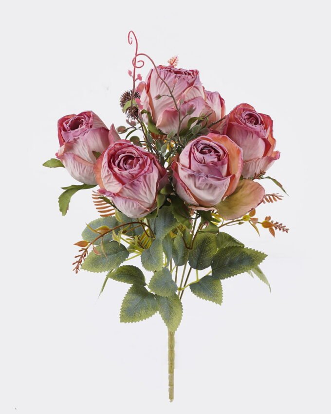 Artificial Flower 24*24*40cm Rose *7 bush GS-71825001 2026Jan YeahFlower is one of Chinese leading OEM manufacturers and exporters , supplying the silk flowers, wholesale artificial trees