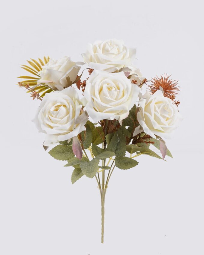 Artificial Flower 20*20*40cm Rose *7 bush GS-71825002-W1 2026Jan YeahFlower is one of Chinese leading OEM manufacturers and exporters , supplying the silk flowers, wholesale artificial trees