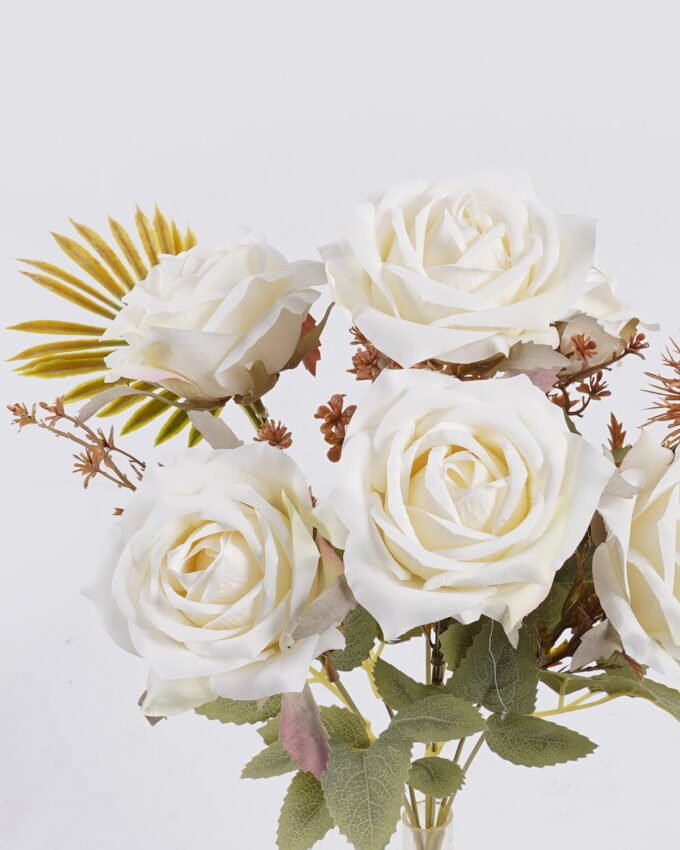 Artificial Flower 20*20*40cm Rose *7 bush GS-71825002-W1 2026Jan YeahFlower is one of Chinese leading OEM manufacturers and exporters , supplying the silk flowers, wholesale artificial trees