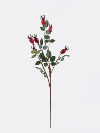 Artificial Flower 15*15*60cm Rose Fruit *5 Single Stem GS-63625029 2025Dec 3,000+ sqm showroom with thousands of artificial flowers, plants & trees ready for global sourcing.