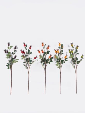 Artificial Flower 18*18*72cm Rose Fruit *6 Single Stem GS-63625028-R1 2025Dec 3,000+ sqm showroom with thousands of artificial flowers, plants & trees ready for global sourcing.