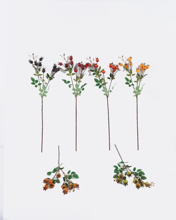 Artificial Flower 16*16*60cm Rose Fruit *9 Single Stem GS-63625030 2025Dec YeahFlower is one of Chinese leading OEM manufacturers and exporters , supplying the silk flowers, wholesale artificial trees