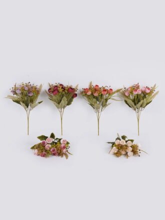 Artificial Flower 19*19*30cm Rose single stem GS-68225003-Z1 2026Jan 3,000+ sqm showroom with thousands of artificial flowers, plants & trees ready for global sourcing.