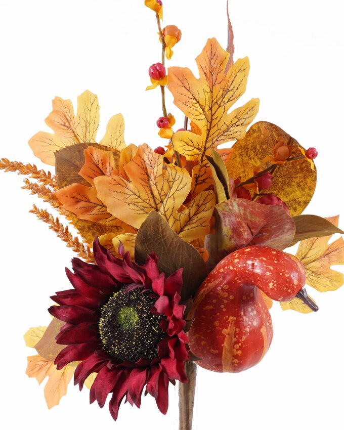 Artificial Flower 26*26*40cm Sunflower pumpkin bush GS-27925032 2025Nov YeahFlower is one of Chinese leading OEM manufacturers and exporters , supplying the silk flowers, wholesale artificial trees